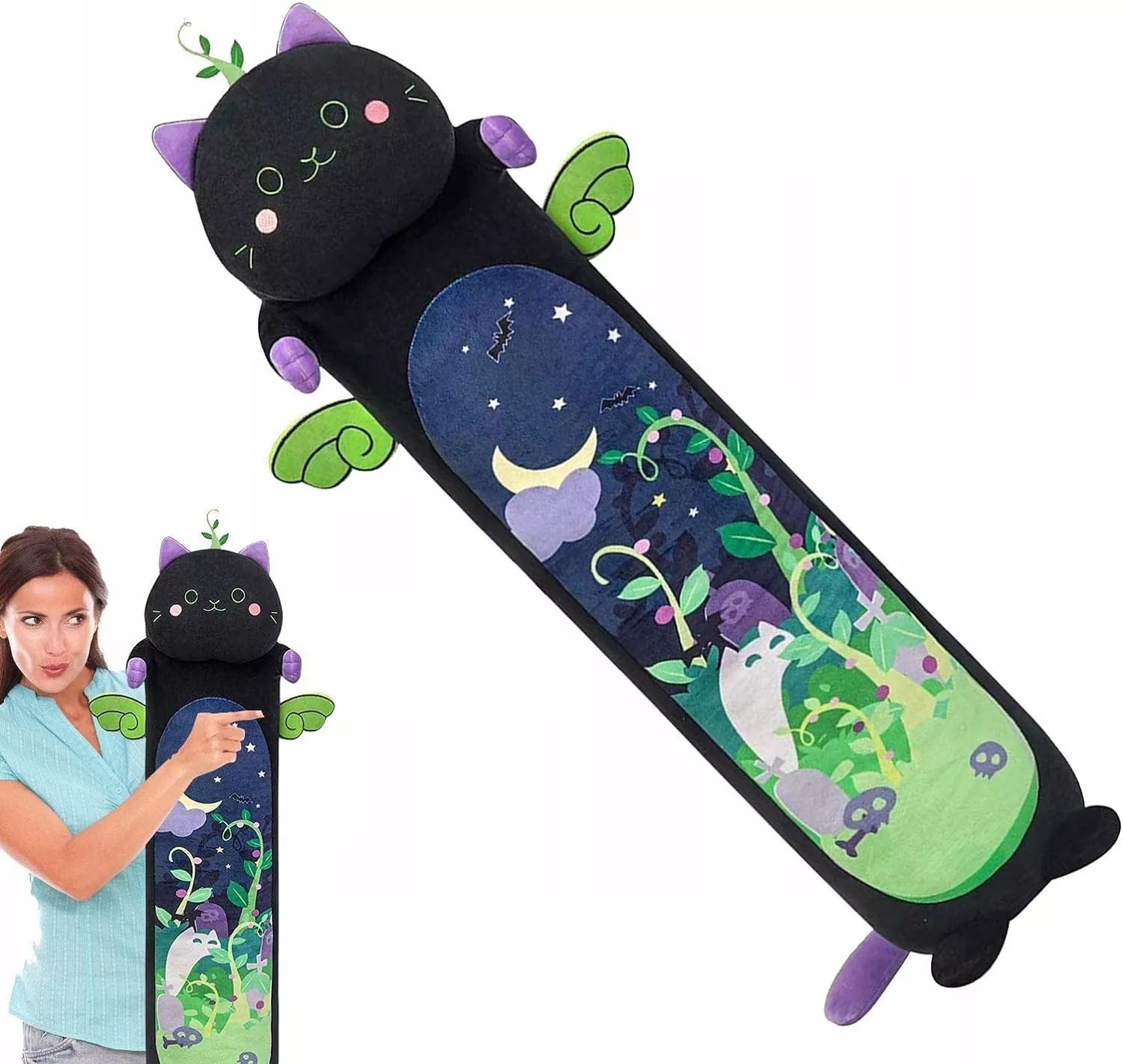 Ilga Pliušinė Katė Žaislas Maskotas, Dydis XXL 100cm