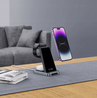 QI 15W INDUKCINIS ĮKROVĖJAS STOVAS SKIRTAS MAGSAFE IPHONE 13 14 15 16 17