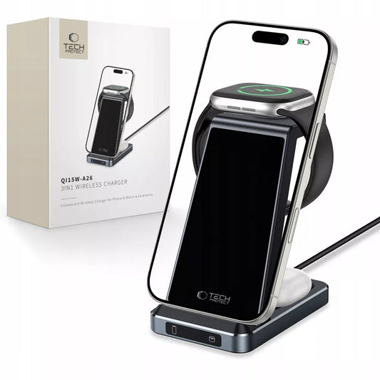 QI 15W INDUKCINIS ĮKROVĖJAS STOVAS SKIRTAS MAGSAFE IPHONE 13 14 15 16 17