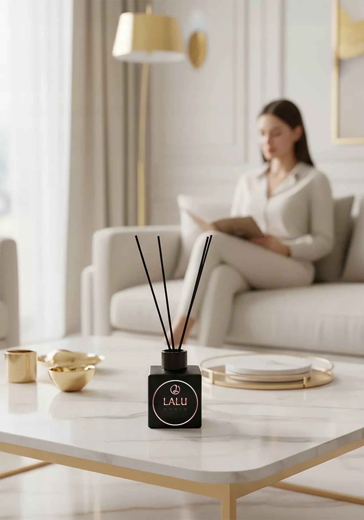 LALU WORLD Kvapo lazdelės, kvapas įkvėptas Good Girl 110M, parfumuotos