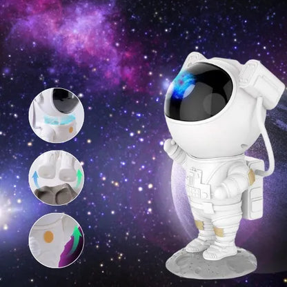 Astronautas naktinė lemputė projektorius vaikams LED įvairūs režimai