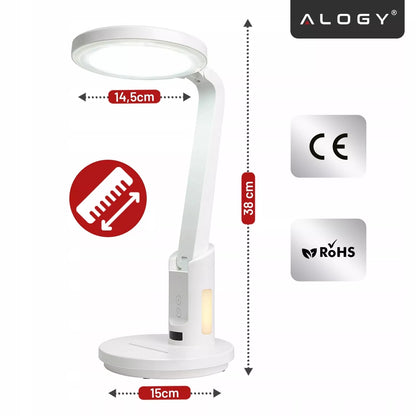 LED DARBNIEČIO STALO ŠVIESTUVAS, GALINGUMO REGULIAVIMAS, BELAIDIS, 6000MAH