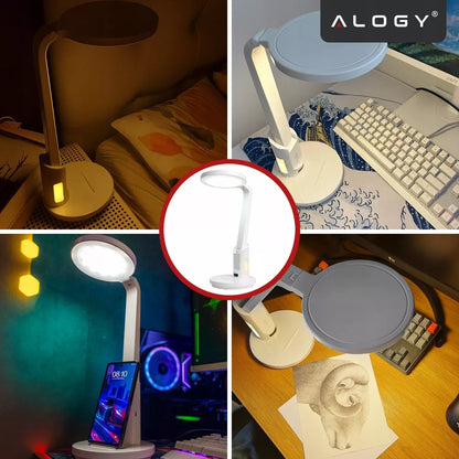 LED DARBNIEČIO STALO ŠVIESTUVAS, GALINGUMO REGULIAVIMAS, BELAIDIS, 6000MAH