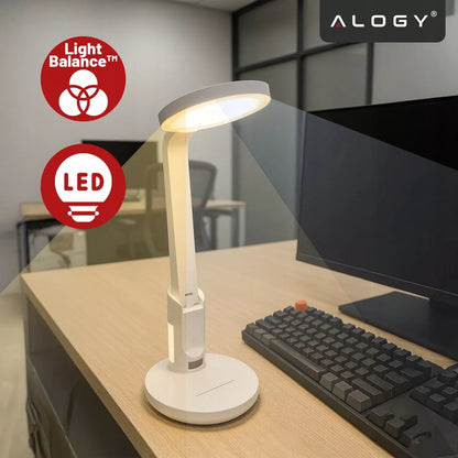 LED DARBNIEČIO STALO ŠVIESTUVAS, GALINGUMO REGULIAVIMAS, BELAIDIS, 6000MAH