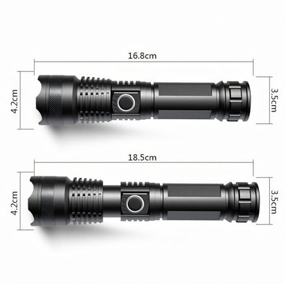 Taktiskais kabatas lukturītis – jaudīgs LED, uzlādējams, ūdensizturīgs, USB-C, 5 apgaismojuma režīmi