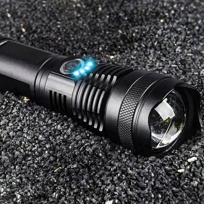 Taktiskais kabatas lukturītis – jaudīgs LED, uzlādējams, ūdensizturīgs, USB-C, 5 apgaismojuma režīmi