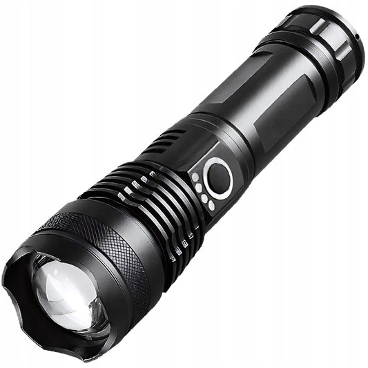 Taktiskais kabatas lukturītis – jaudīgs LED, uzlādējams, ūdensizturīgs, USB-C, 5 apgaismojuma režīmi