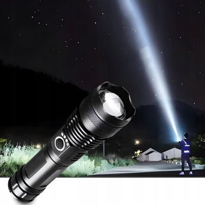 Taktiskais kabatas lukturītis – jaudīgs LED, uzlādējams, ūdensizturīgs, USB-C, 5 apgaismojuma režīmi