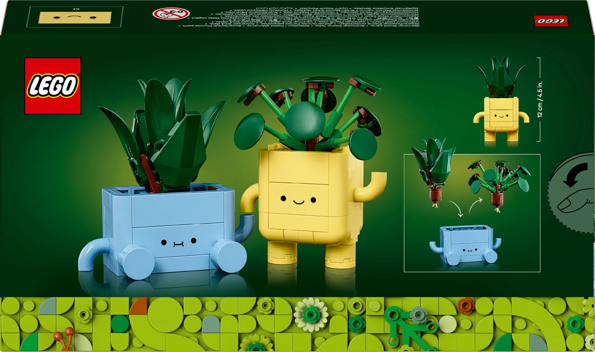 LEGO Botanicals 2 vazonėliai su LEGO augalais
