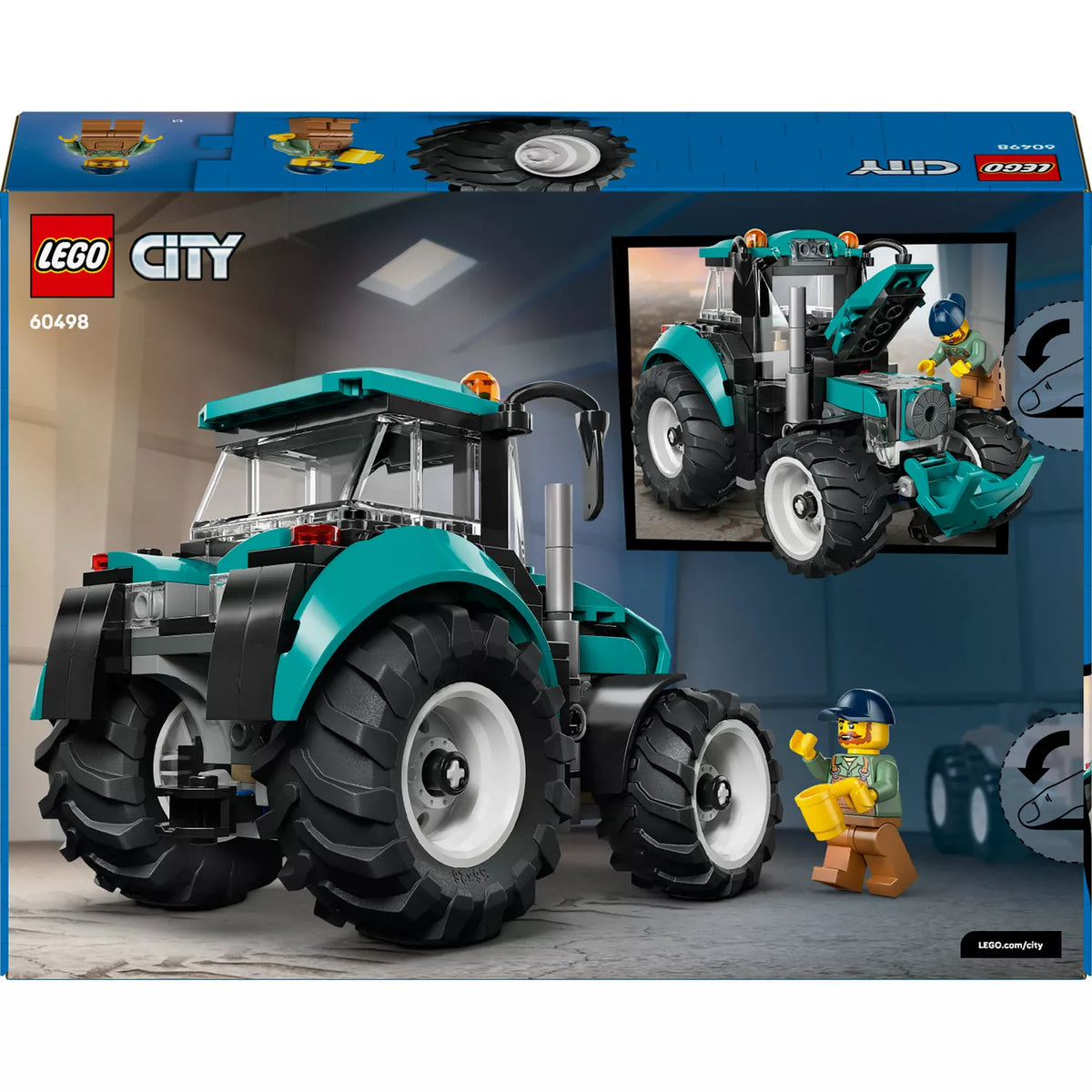 LEGO CITY 60498 Traktorius, kaladėlių rinkinys vaikams nuo 6 metų