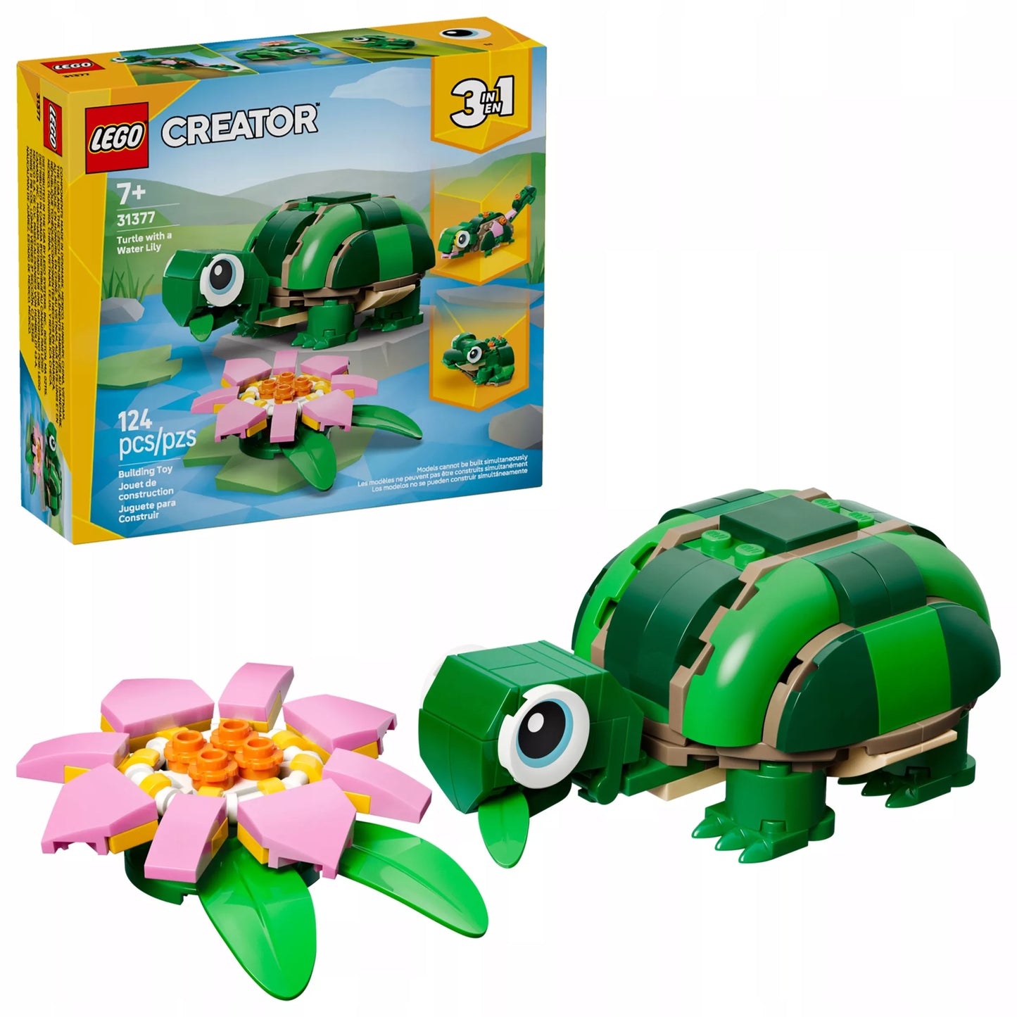 LEGO Creator 3w1 31377 Vėžlys ir vandens lelija
