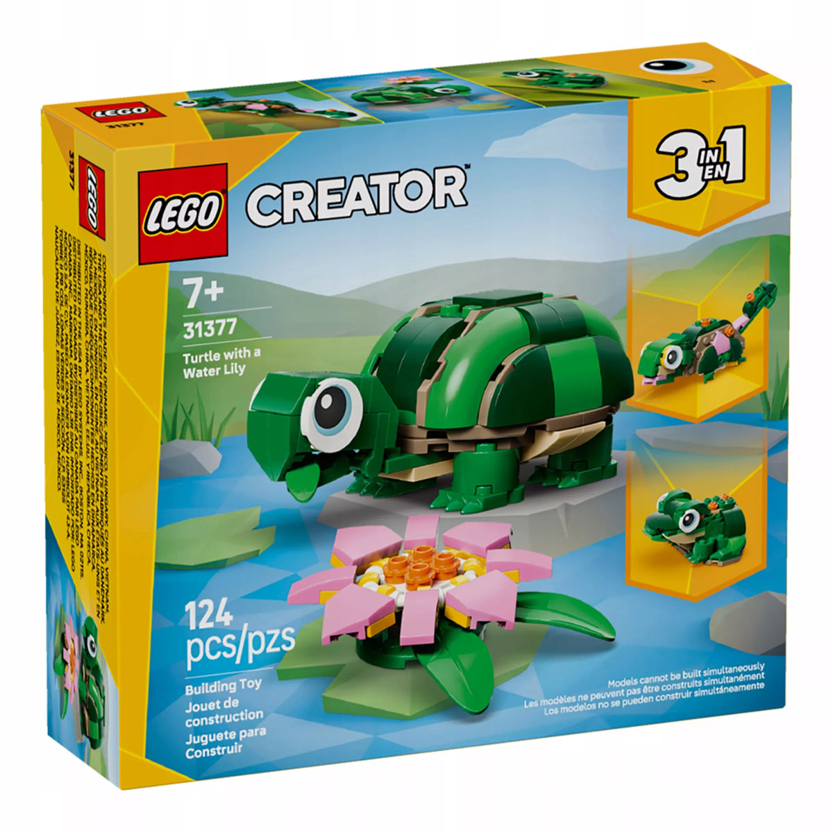 LEGO Creator 3w1 31377 Vėžlys ir vandens lelija