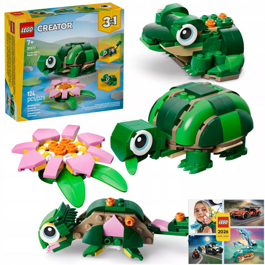 LEGO Creator 3w1 31377 Vėžlys ir vandens lelija