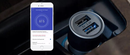 Xiaomi Roidmi 3S FM siųstuvas su USB automobiliniu įkrovikliu
