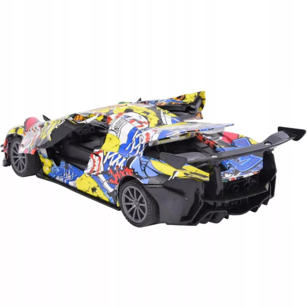 Lamborghini valdomas nuotoliniu būdu automobilis R/C pultelis Graffiti DRIFT Durys