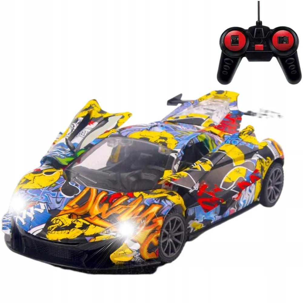 Lamborghini valdomas nuotoliniu būdu automobilis R/C pultelis Graffiti DRIFT Durys