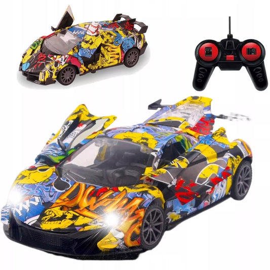 Lamborghini valdomas nuotoliniu būdu automobilis R/C pultelis Graffiti DRIFT Durys