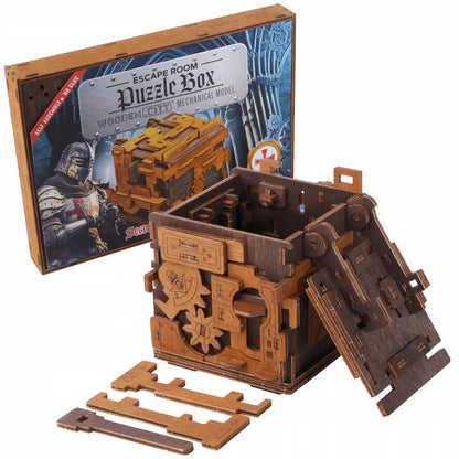 Galvosūkis Escape Room Medinė Dėžutė 3D Dėlionė