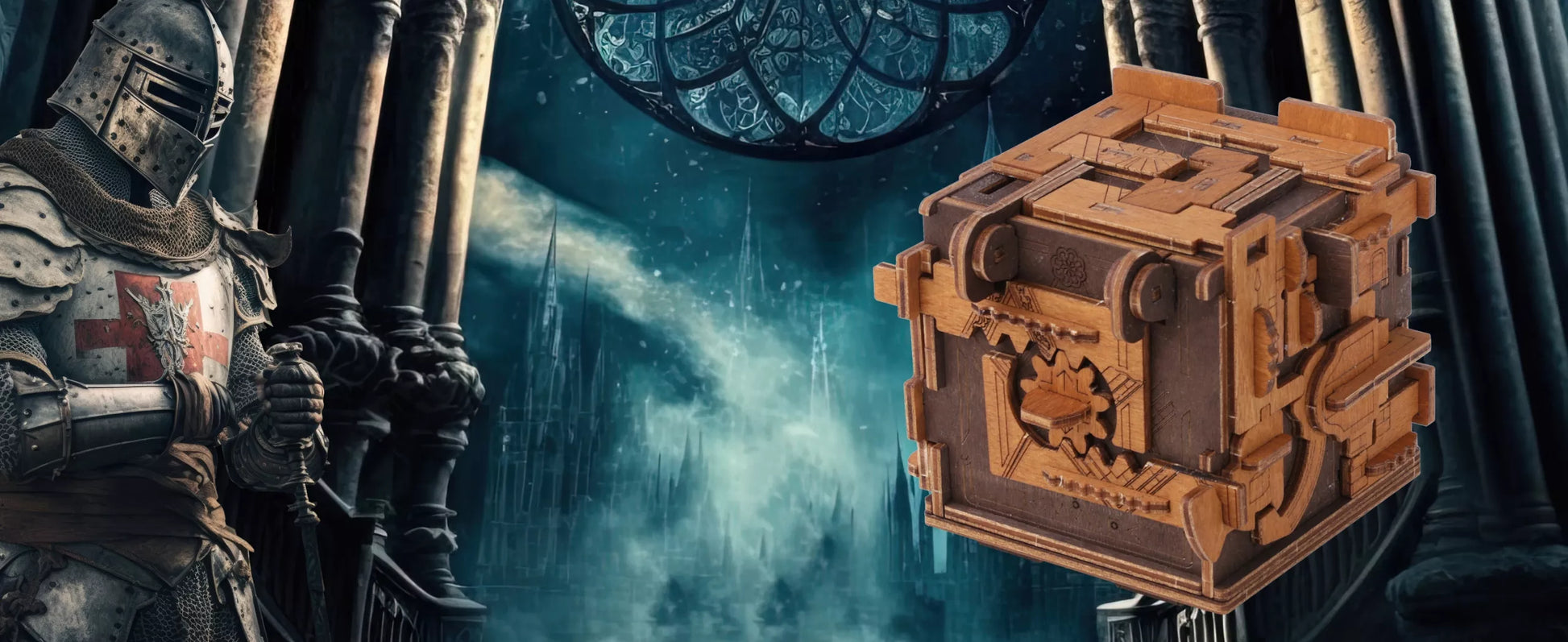 Galvosūkis Escape Room Medinė Dėžutė 3D Dėlionė
