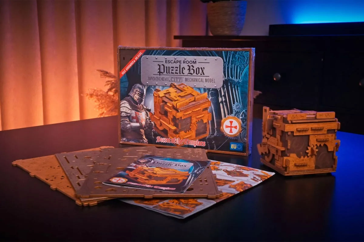Galvosūkis Escape Room Medinė Dėžutė 3D Dėlionė