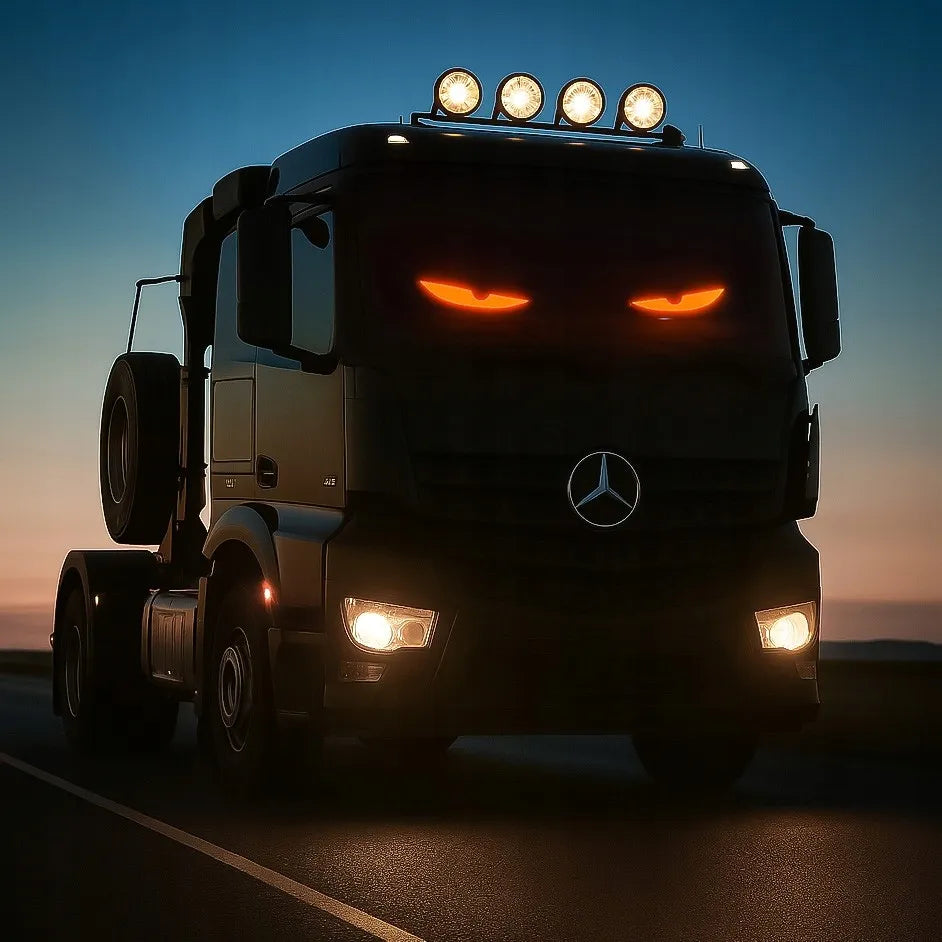 Automobilinis žibintas lankstus LED skydelis automobiliui Velnio akys DRL 70×143