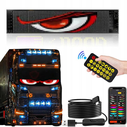 Automobilio LED juostos žibintai, velnio akys, sunkvežimiui TIR, rinkinys