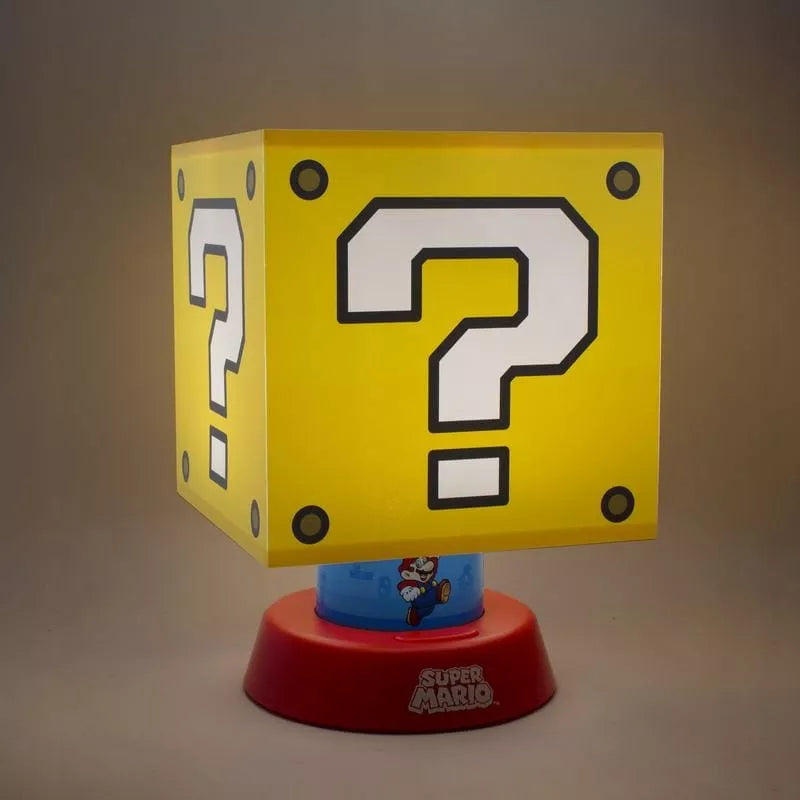 Naktinė lemputė su gaubtu Question Block - Super Mario Bros vaikams