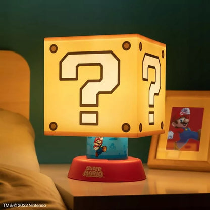 Naktinė lemputė su gaubtu Question Block - Super Mario Bros vaikams
