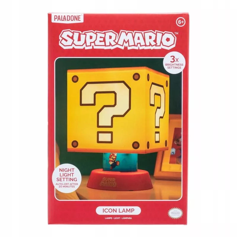 Naktinė lemputė su gaubtu Question Block - Super Mario Bros vaikams