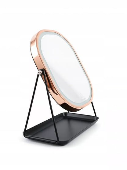 PREMIUM METALINIS KOSMETINIS VEIDRODIS SU LED APŠVIETIMU | VOLAN