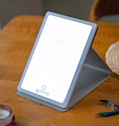 Kosmetinis makiažo veidrodis LED Oro-Mirror LED X2 su pašvietimu, pastatomas