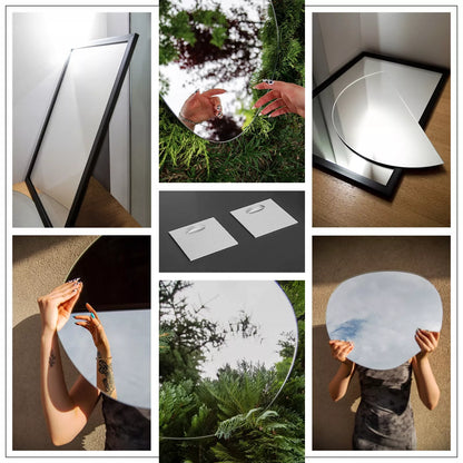 LED veidrodis Netaisyklingas Sieninis Makiažui ir Miegamajam „Glamour Design“