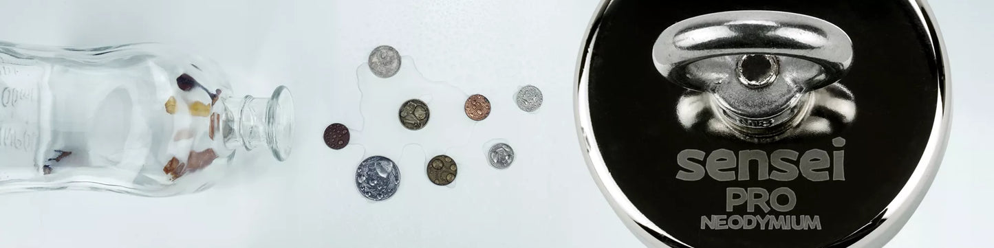 Neodiminis magnetas 600 kg / Ø120 mm, Galingas N52 laikiklis korpuse, M12 sriegis
