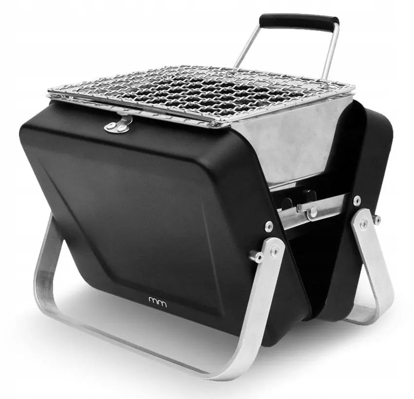MAŁY GRILL OGRODOWY TURYSTYCZNY PRZENOŚNY WĘGLOWY KEMPINGOWY + LAGAMINAS