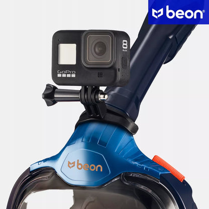 Beon Pro G2 pilno veido nardymo kaukė snorkelinimui L/XL - mėlyna