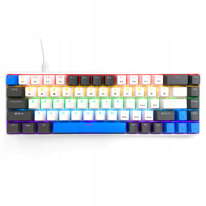 MEDIA-TECH 60% mechaninė žaidimų klaviatūra RED – RGB apšvietimas