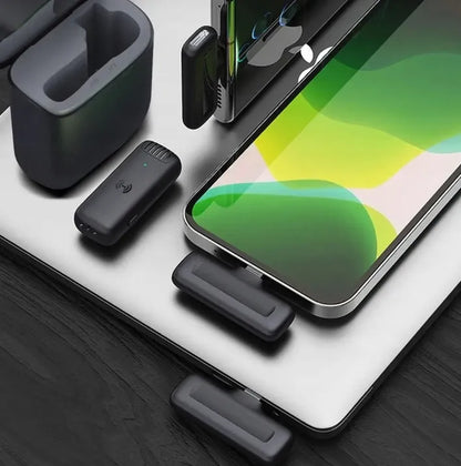 Belaidis mikrofonas su USB-C – 360° garsas ir triukšmo slopinimas