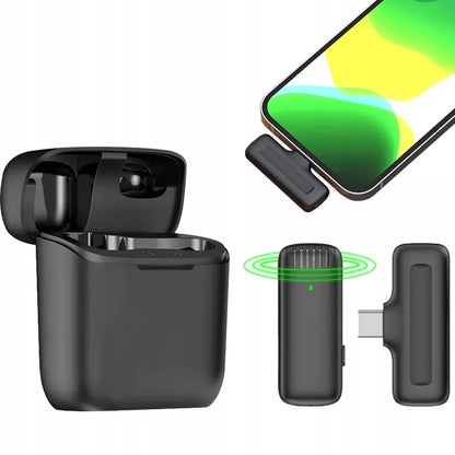 Belaidis atlapo mikrofonas „Spreest J13 1T1R“ USB-C telefonams ir „Android“