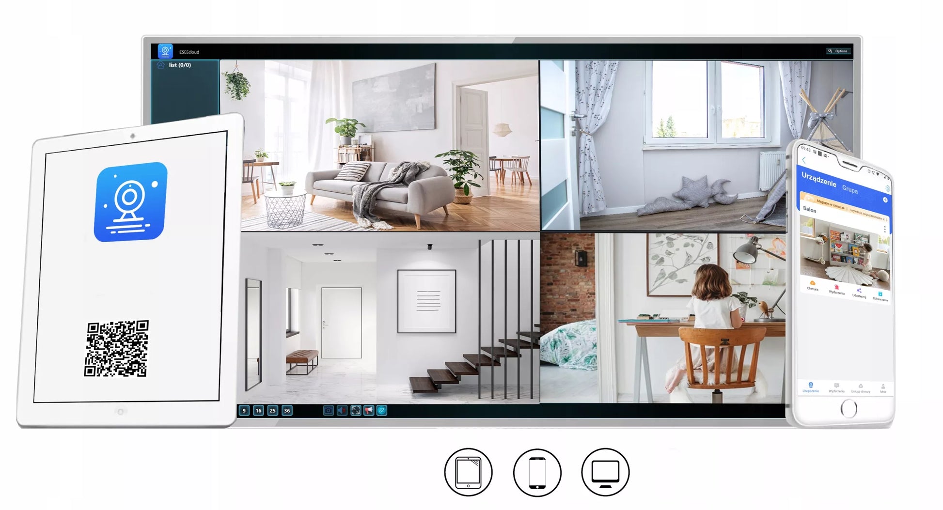 Juoda mini WiFi IP kamera 3 MPx Full HD, šnipinė