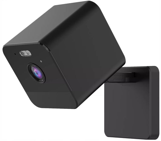 Juoda mini WiFi IP kamera 3 MPx Full HD, šnipinė