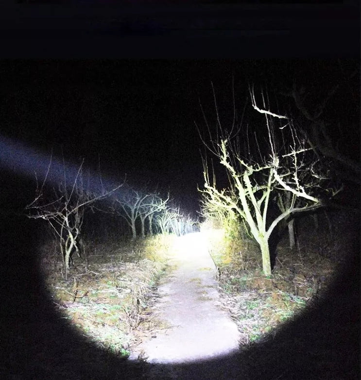 Galingas taktinis LED žibintuvėlis XHP50 ZOOM karinis