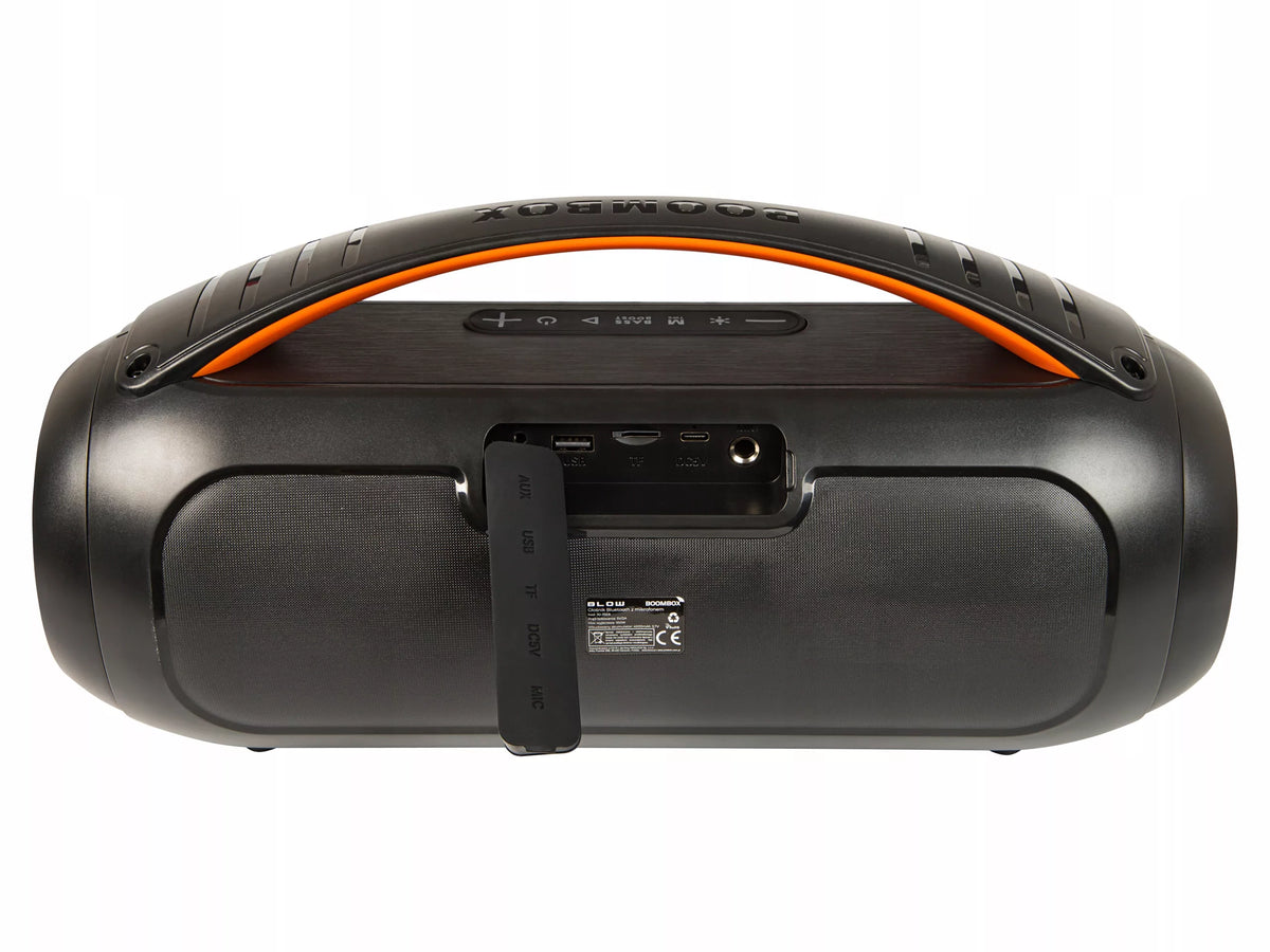 Galingas Bluetooth garsiakalbis Nešiojamas Boombox su mikrofonu, nuotolinio valdymo pulteliu, USB, SD, FM, KARAOKE
