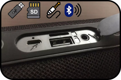 Galingas Bluetooth garsiakalbis USB SD Nešiojamas Belaidis Radijas Boombox