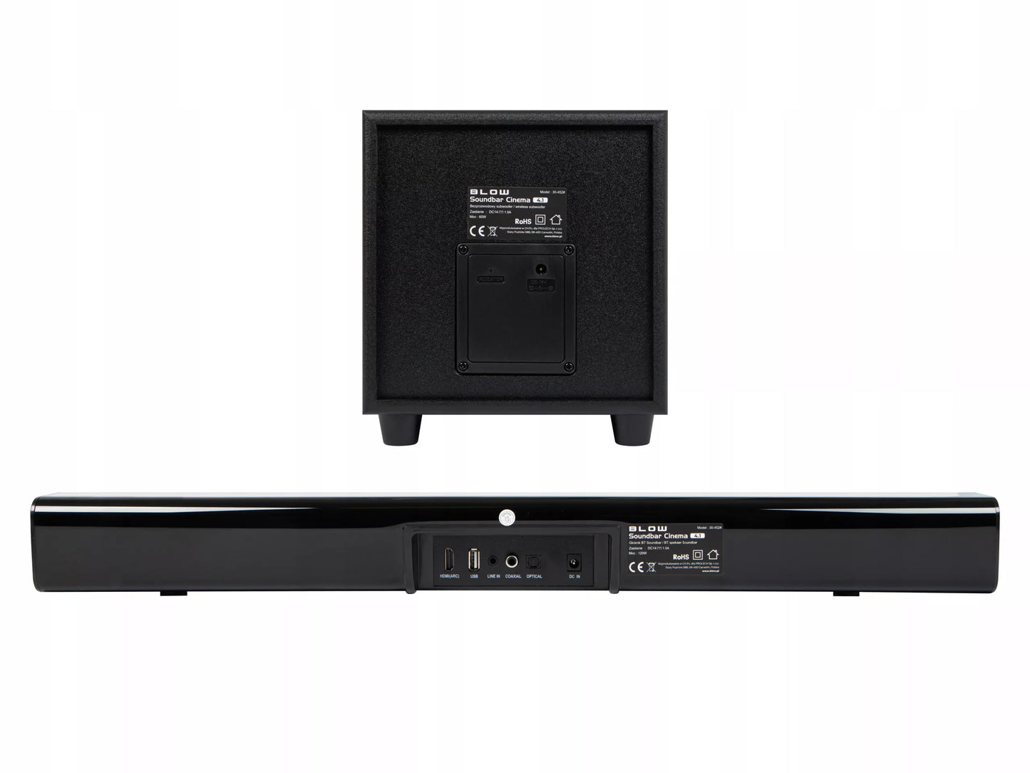 Galingos Bluetooth garso kolonėlės 120 W – USB, HDMI, AUX