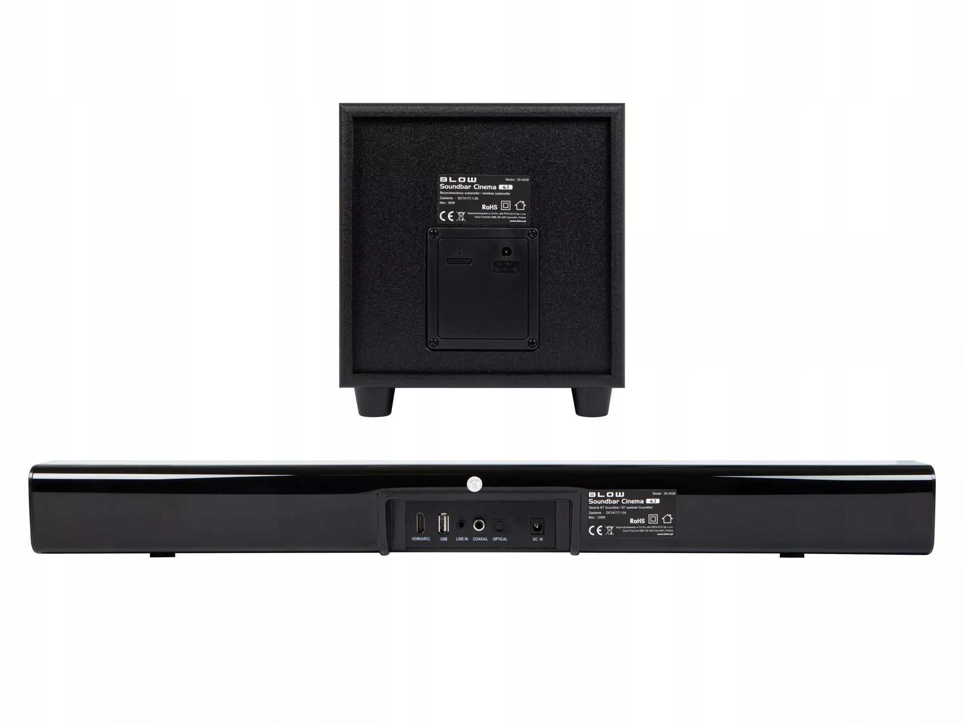 Galingos Bluetooth garso kolonėlės 120 W – USB, HDMI, AUX