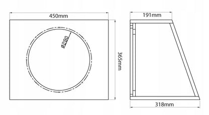 MTX Audio 30 cm 350 W RMS 4 Ω subwoofer (žemų dažnių garsiakalbis)