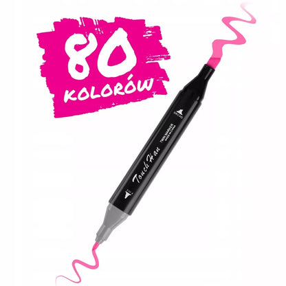 Alkoholiniai žymekliai su krepšiu, 80 vnt. Nukido NK-912