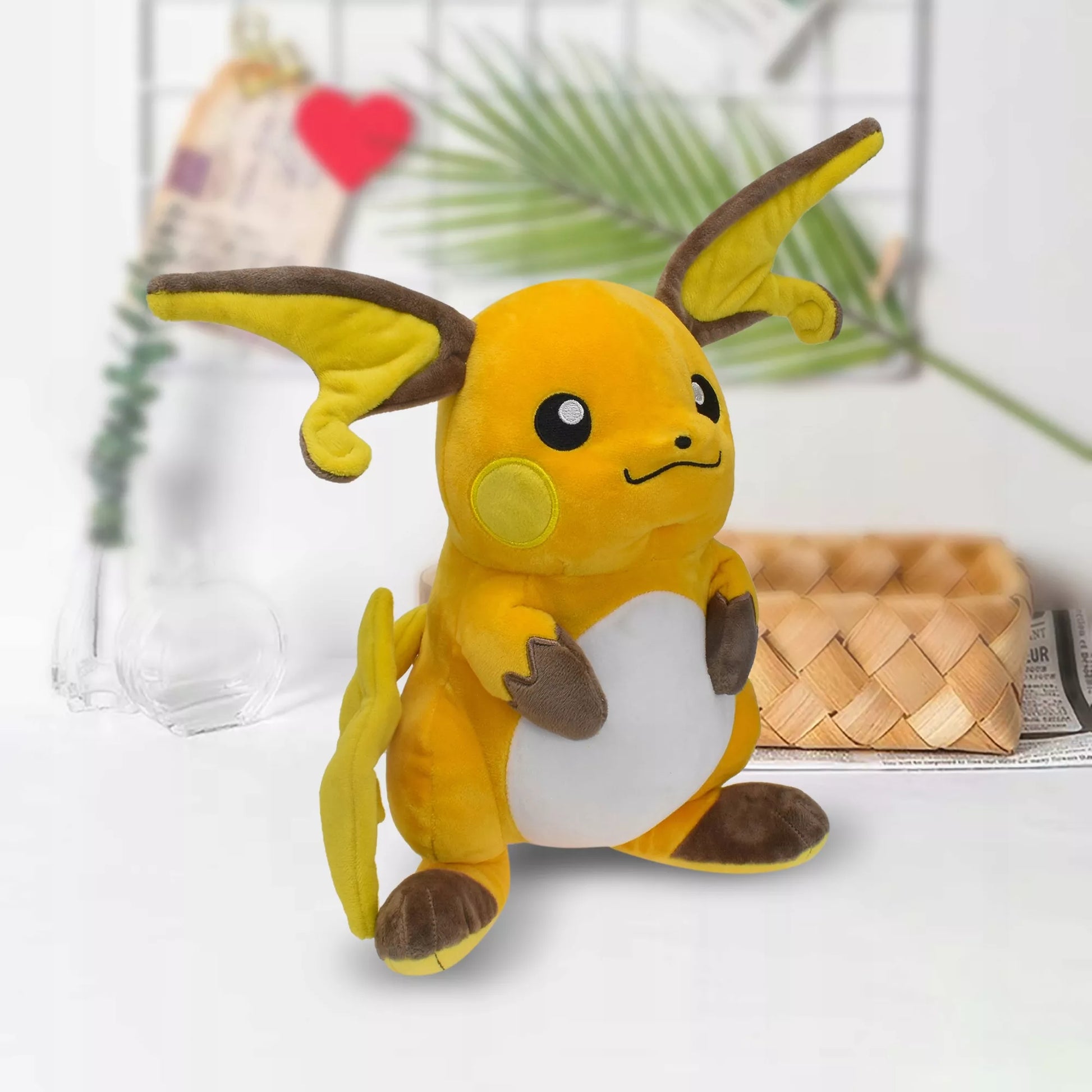 Pliušinis žaislas RAICHU POKEMON GO, Pliušinis žaislas Pikachu, 32-35 cm