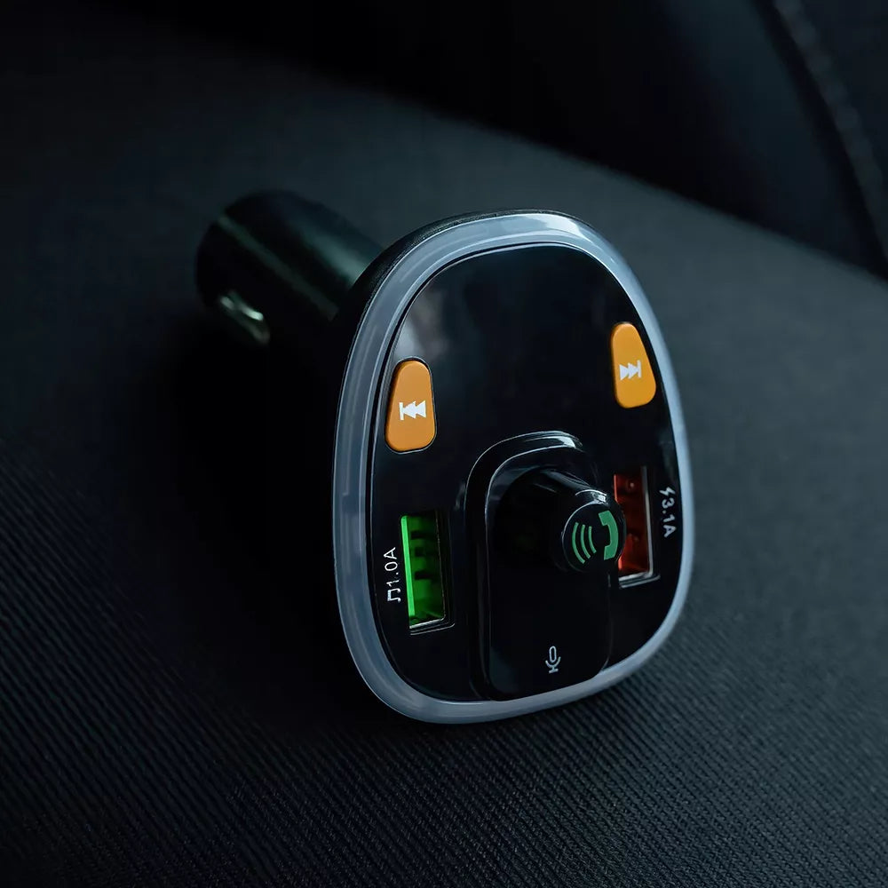 FM Bluetooth siųstuvas MXFT-03, juodas