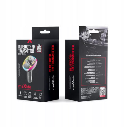 FM Bluetooth siųstuvas MXFT-03, juodas